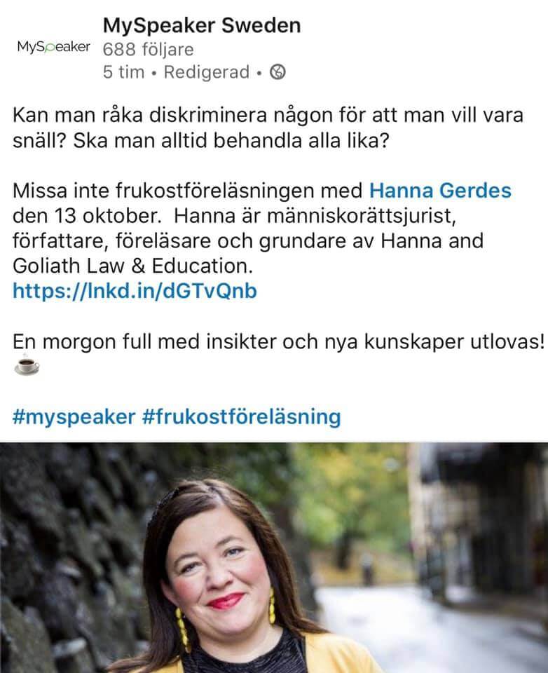 Hanna and Goliath - Law & Education